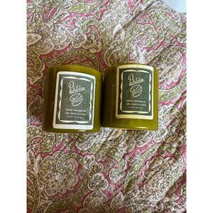 Vintage Patrician candle artisan  green